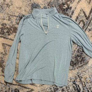 Men's Light Blue Zip Up Sweater
